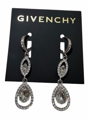 Givenchy Pave Crystal Earrings